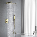 Matte Black Bathroom Shower Wall Mounted Faucet